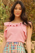 Greta Ruffled Top